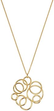 Polished Circle Cluster Pendant Necklace in 14K Yellow Gold, 17.75 - 100% Exclusive
