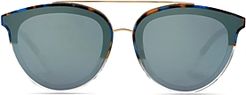 Unisex Clio 24K Aviator Sunglasses, 64mm