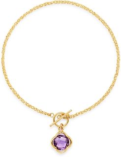 Amethyst Clover Bracelet in 14K Yellow Gold - 100% Exclusive