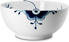 Blue Fluted Mega Serving Bowl, Large