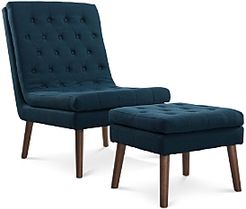 Modify Upholstered Lounge Chair & Ottoman
