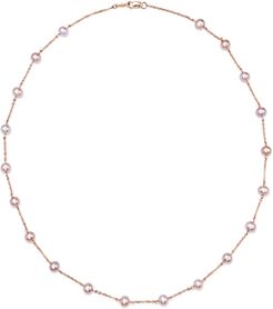 Pink Cultured Freshwater Pearl Choker Necklace in 14K Rose Gold, 18 - 100% Exclusive