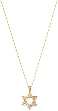 Diamond Large Star of David Necklace in 14K Yellow Gold, 1.0 ct. t.w. - 100% Exclusive