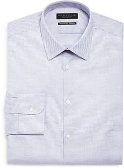 The Men's Store Micro Pattern Stretch Regular Fit Dress Shirt