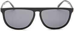 Unisex Square Sunglasses, 57mm