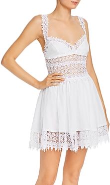 Marilyn Lace Inset Fit and Flare Dress