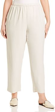 Silk Straight-Leg Pants