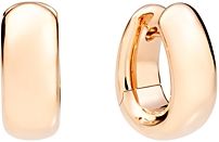 18K Rose Gold Iconica Polished Hoop Earrings
