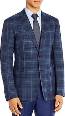 Wool Plaid Classic Fit Tailored Jacket