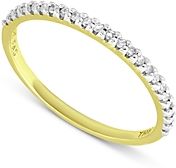 Marc & Marcella Diamond Band Ring in 18K Gold Plated Sterling Silver, 0.12 ct. t.w. - 100% Exclusive