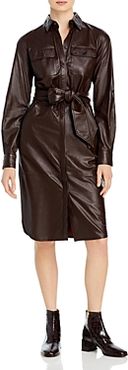 Lauren Ralph Lauren Leather Shirt Dress