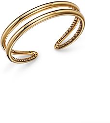 14K Yellow Gold Double Row Bangle Bracelet - 100% Exclusive