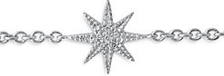 18K White Gold Galaxia Diamond Mini Star Chain Bracelet