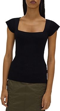 Contour Ribbed Knit Top