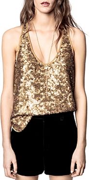 Coach Sequined Tank