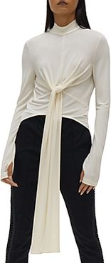 Wrap Style Tie Front Top