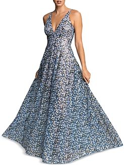 Ariyah Floral Sequin Maxi Dress