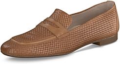 Hudson Almond Toe Quilted Leather Loafers