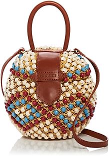 The Shekere Small Beaded Basket Bag