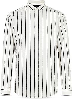 Stripe Slim Fit Button Down Shirt