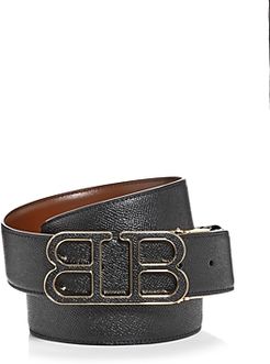Mirror B Leather Belt