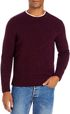 Classic Donegal Wool & Cashmere Crewneck Sweater