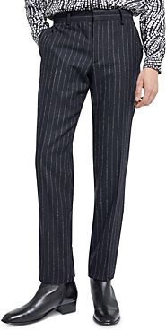 Jesi Fitted Striped Dress Pants