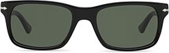 Officina Rectangle Sunglasses, 58mm