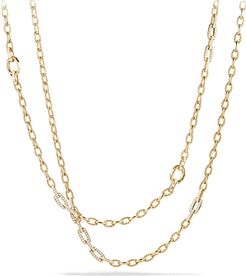 Stax Convertible Chain Necklace with Diamonds in 18K Gold