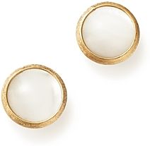 18K Yellow Gold Jaipur Mother-Of-Pearl Stud Earrings