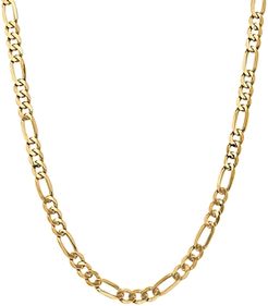 14K Yellow Gold 7mm Flat Figaro Chain Necklace, 24 - 100% Exclusive