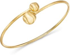 18K Yellow Gold Africa Double Boule Bangle