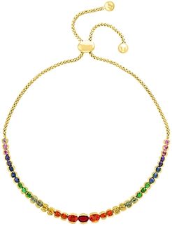 Rainbow Sapphire Bolo Bracelet in 14K Yellow Gold - 100% Exclusive