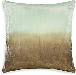 Dip-Dye Silk Velvet Decorative Pillow, 20 x 20
