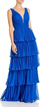 Pleated Tier Gown