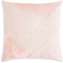 Pleated Silk Velvet Decorative Pillow, 22 x 22