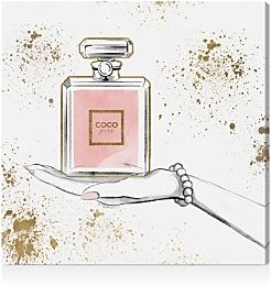 Soft Blush Perfume Wall Art, 20 x 20