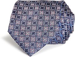 Geometric Square Circle Silk Classic Tie