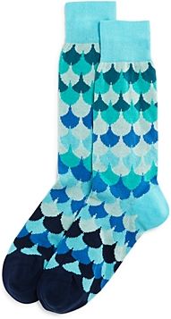 Cotton-Blend Mermaid Scales Crew Socks - 100% Exclusive