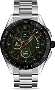 Modular Connected Stainless Steel Bracelet Smartwatch, 45mm