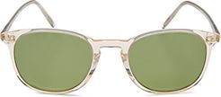 Unisex Finley Vintage Square Sunglasses, 49mm