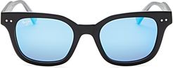 Unisex Shore Break Polarized Square Sunglasses, 50mm