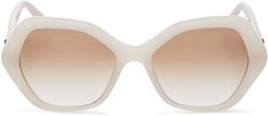 Geometric Sunglasses, 56mm