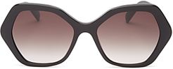 Geometric Sunglasses, 56mm