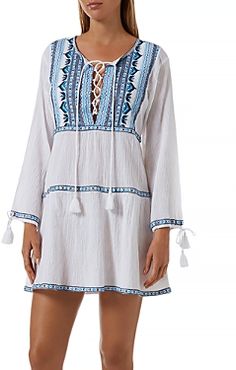 Millie Embroidered Cover-Up Dress