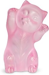 Limited Edition Crystal Kitten Pink Figure