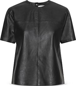 Audrey Leather Tee