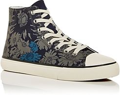 Carver Floral Print High Top Sneakers