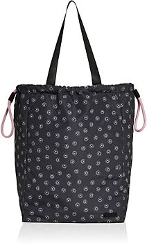 Recycled Smiley Face Print Tote Bag