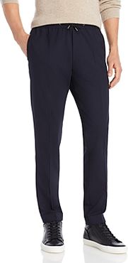 Wool Blend Stretch Drawstring Trousers